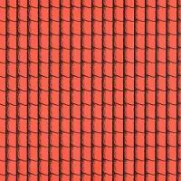 Benza Dakpannen cadeaupapier inpakpapier - 200 x 70 cm - 6 rollen