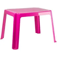 Forte Plastics Kunststof kindertafel roze 55 x 66 x 43 cm - Bijzettafels