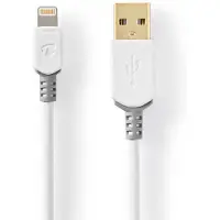 Nedis Apple Lightning kabel | 2 meter (Wit)