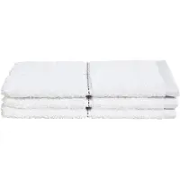 Seahorse Washandje Seahorse Grid White (set van 3)