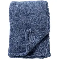 Dutch decor - OSCAR - Plaid 140x180 cm - gemêleerde fleece deken - lekker zacht - Insignia Blue - blauw