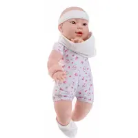 Berjuan Newborn Asian Hospital Girl Doll 45 Cm Veelkleurig Kinderen