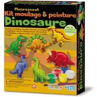 4M Knutselen - Giet En Verf - Dinosaurus - Creatief Speelgoed - Glow In The Dark - 5 Jaar
