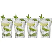 Royal Leerdam Cocktailglazen/Mojito - 4x - 410 ml/40 cl - Cocktail drinkglazen - Gin/tonic glazen - Cocktailglazen