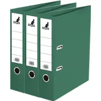 Kangaro 3x Ringmappen/ordners groen A4 75 mm - Opbergmap