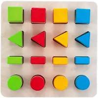 DOBENO Engelhart Leerspel Geometrisch Vormen 21 Cm