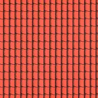 Benza Dakpannen Sinterklaaspapier Cadeaupapier Inpakpapier - 200 x 70 cm - 6 rollen