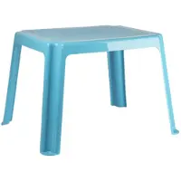 Forte Plastics Kunststof kindertafel licht blauw 55 x 66 x 43 cm - Bijzettafels