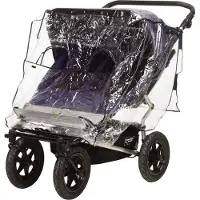 Playshoes universele regenhoes tweelingenwagen breed transparant