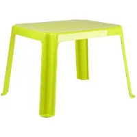 Forte Plastics Kunststof kindertafel groen 55 x 66 x 43 cm - Bijzettafels