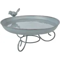 Esschert Design Vogelbad Grijs grijs Metaal Vogelvoederplek