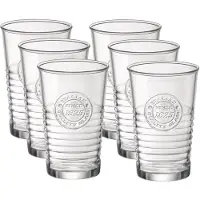 Bormioli Rocco Set van 6x stuks waterglazen/drinkglazen transparant 300 ml - Drinkglazen