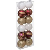 Cstore Kit Van 12 Kerstballen - 40 Mm - Heritage Collection