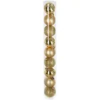 Cstore Kit Van 9 Kerstballen - 60 Mm - Goud