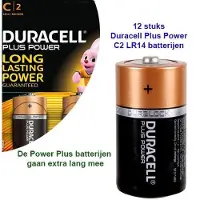 Duracell 10 stuks Plus Power C2 LR14 batterijen