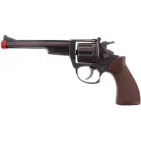 Funny fashion Verkleed speelgoed revolver/pistool metaal 8 schots - Plaffertjes pistolen wapens voor kinderen