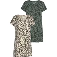 Vivance Nachthemd 'Dreams' beige / grijs / groen