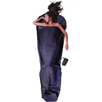 Cocoon - MummyLiner Egyptian Cotton - Reisslaapzak 210 x 90/56 cm, blauw