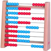 Goki Telraam - Blauw En Rood - 17X5X16,5Cm - Educatief - 4 Jaar