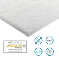 Ergoline Topper 140x220 - 7cm dik - HR Koudschuim - Afritsbaar hoes - contour gesneden 7-zone -