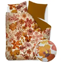 Beddinghouse Flora Dekbedovertrek Oker 200 x 200/220 cm + 2x 60 x 70 cm