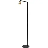 Masterlight Vloerlamp Bounce mat zwart met dappled oil