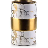 Mondex Vaas Cristie | Mondex keramiek wit 12.5x12.5x20 cm vazen | NADUVI