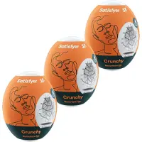 Satisfyer Egg Crunchy - masturbatorei set - 3 stuks