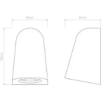 Astro Mast Light Wandlamp Textured White