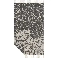 Slowtide Strandlaken en Hamamdoek Tarovine Black 175 x 100 cm duurzaam
