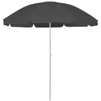 vidaXL - Strandparasol - 240 - cm - antracietkleurig