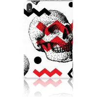 B2Ctelecom Tablettasje Lenovo Tab P11 | P11 Plus Skull Red