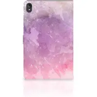B2Ctelecom Hoes Lenovo Tab P11 | P11 Plus Pink Purple Paint