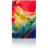 B2Ctelecom Hoes Lenovo Tab P11 | P11 Plus Watercolor Dark