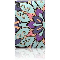 B2Ctelecom Lenovo Tab P11 | P11 Plus Tablet Cover Purple Flower