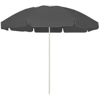 The Living Store - Strandparasol - 240 - cm - antracietkleurig