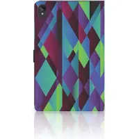 B2Ctelecom Lenovo Tab P11 | P11 Plus Tablet Beschermhoes Abstract Green Blue