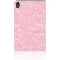 B2Ctelecom Lenovo Tab P11 | P11 Plus Tablet Cover White Flowers