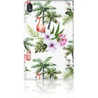 B2Ctelecom Lenovo Tab P11 | P11 Plus Flip Case Flamingo Palms