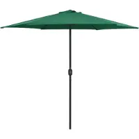 vidaXL Parasol met aluminium paal 270x246 cm groen