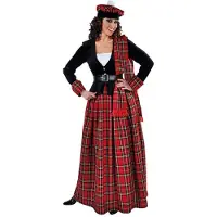 Coppens Schotse jurk lang - 100% polyester - Landen & Culturen | Maat M