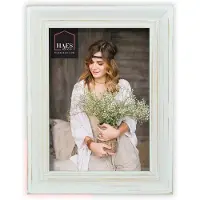 HAES deco - Houten Fotolijst Nancy Vintage Wit 10x15 - SP10115