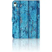 B2Ctelecom iPad Air (2020/2022) 10.9 inch Tablet Book Cover Wood Blue