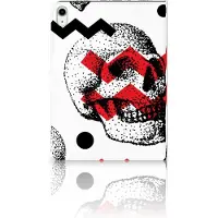 B2Ctelecom Tablettasje iPad Air (2020/2022) 10.9 inch Skull Red