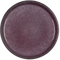Bitz Gastro Bord Ø21 Cm Zwart/paars - Dinerborden Steengoed Black - 821406