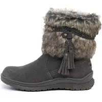 Minnetonka Boots 'Everett' beige / donkergrijs