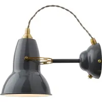 Anglepoise Design wandlamp Original 1227 Brass, dimbaar, alu / grijs / zink, Woon-/ Eetkamer, metaal, Industrieel design, Wandlamp design