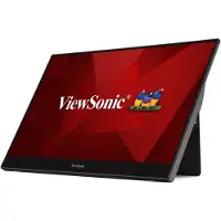 Viewsonic TD1655 draagbare aanraakmonitor 39,6 cm (15,6 inch) 6H gehard, USB opladen, draaibaar, cover & stylussen, Full HD, 16:9, 6,6ms, 250cd/m², 60Hz, USB-C, 2x 0,8W luidsprekers