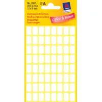 Avery Huismerk 3041 - Handmatige Etiket 13x8mm - 384 stuks - Wit