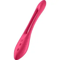 Satisfyer Elastic Joy - vibrerend duo speeltje - flexibel oplaadbaar - rood